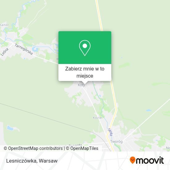 Mapa Lesniczówka