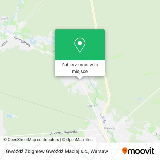 Mapa Gwóźdź Zbigniew Gwóźdź Maciej s.c.