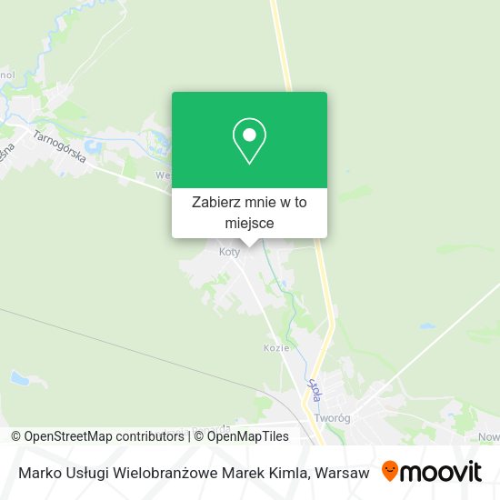 Mapa Marko Usługi Wielobranżowe Marek Kimla