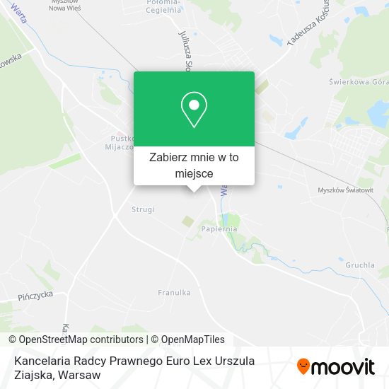 Mapa Kancelaria Radcy Prawnego Euro Lex Urszula Ziajska