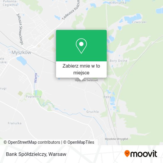 Mapa Bank Spółdzielczy