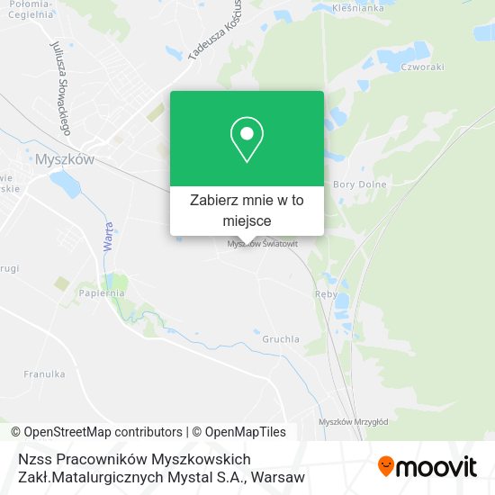 Mapa Nzss Pracowników Myszkowskich Zakł.Matalurgicznych Mystal S.A.