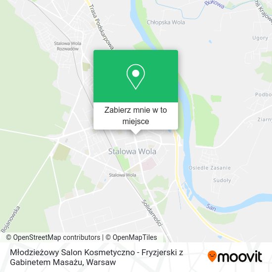 Mapa Młodzieżowy Salon Kosmetyczno - Fryzjerski z Gabinetem Masażu