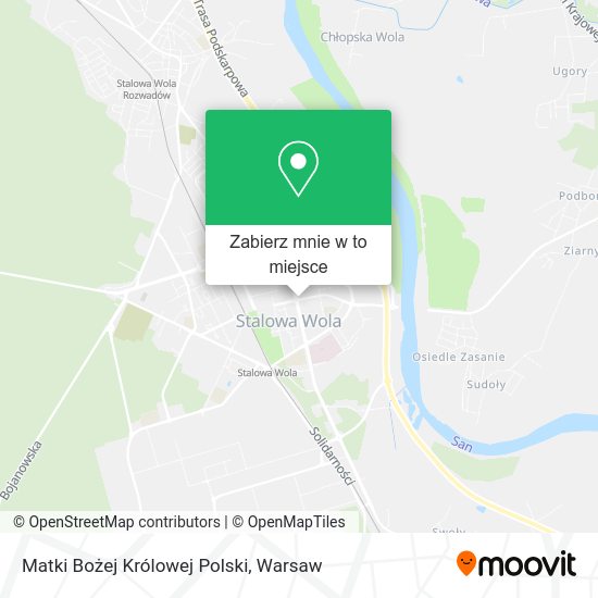 Mapa Matki Bożej Królowej Polski