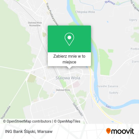 Mapa ING Bank Śląski