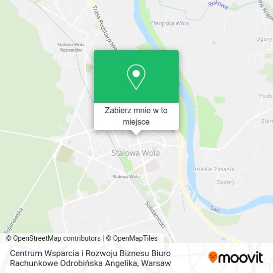 Mapa Centrum Wsparcia i Rozwoju Biznesu Biuro Rachunkowe Odrobińska Angelika