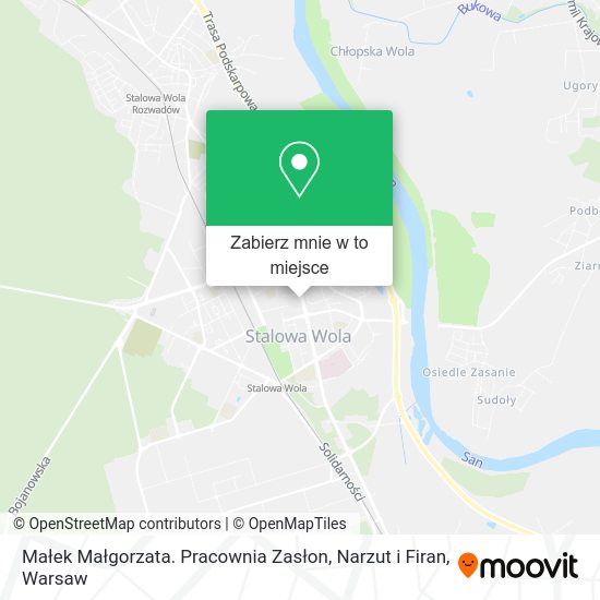 Mapa Małek Małgorzata. Pracownia Zasłon, Narzut i Firan