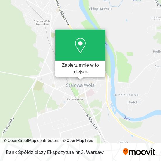 Mapa Bank Spółdzielczy Ekspozytura nr 3