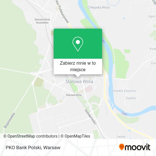 Mapa PKO Bank Polski