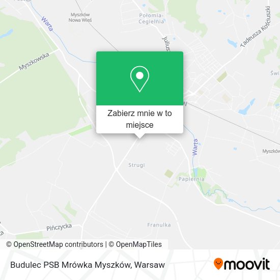 Mapa Budulec PSB Mrówka Myszków