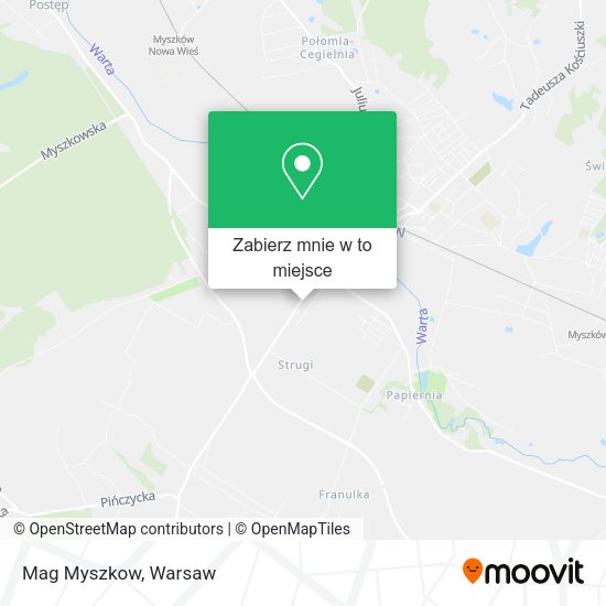 Mapa Mag Myszkow