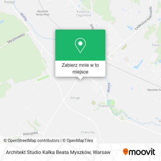 Mapa Architekt Studio Kałka Beata Myszków