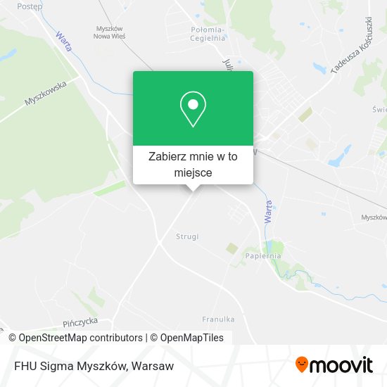 Mapa FHU Sigma Myszków