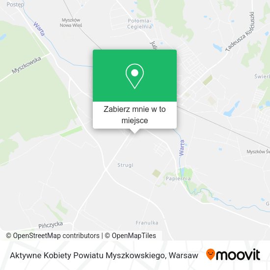 Mapa Aktywne Kobiety Powiatu Myszkowskiego