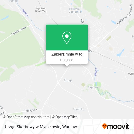 Mapa Urząd Skarbowy w Myszkowie