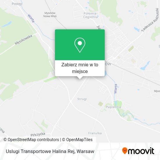 Mapa Uslugi Transportowe Halina Rej
