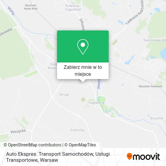 Mapa Auto Ekspres. Transport Samochodów, Usługi Transportowe