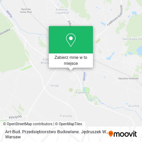 Mapa Art-Bud. Przedsiębiorstwo Budowlane. Jędruszek W.