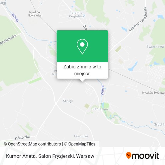 Mapa Kumor Aneta. Salon Fryzjerski