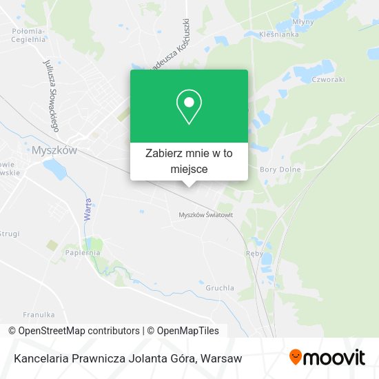 Mapa Kancelaria Prawnicza Jolanta Góra