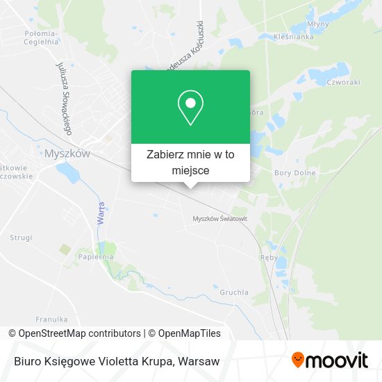 Mapa Biuro Księgowe Violetta Krupa