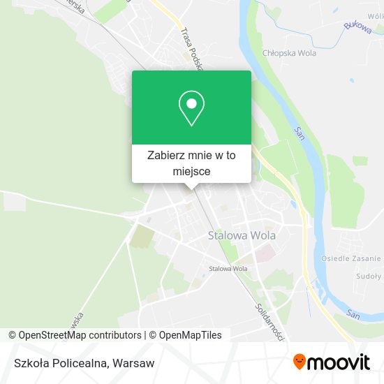 Mapa Szkoła Policealna