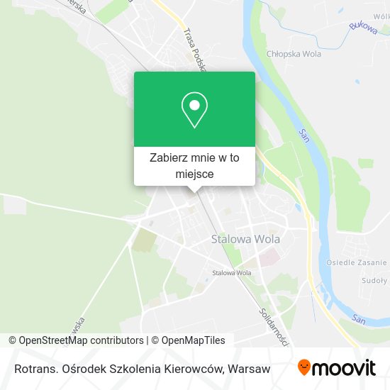 Mapa Rotrans. Ośrodek Szkolenia Kierowców