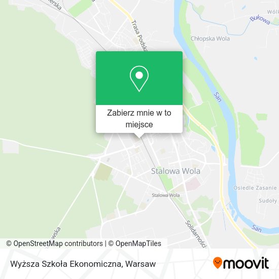 Mapa Wyższa Szkoła Ekonomiczna