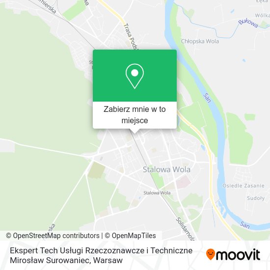 Mapa Ekspert Tech Usługi Rzeczoznawcze i Techniczne Mirosław Surowaniec