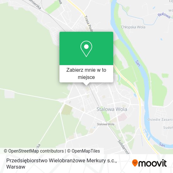 Mapa Przedsiębiorstwo Wielobranżowe Merkury s.c.