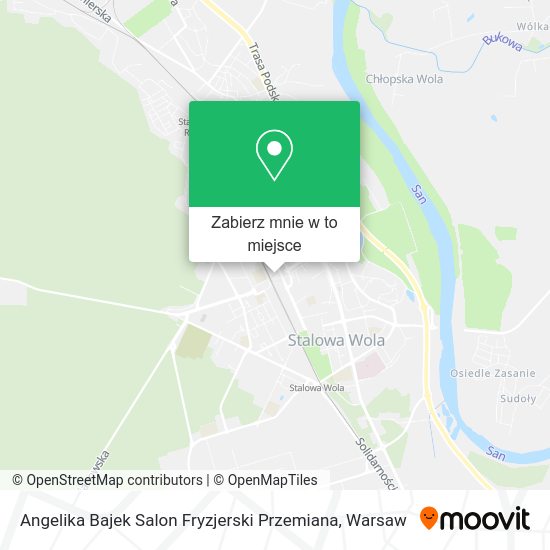 Mapa Angelika Bajek Salon Fryzjerski Przemiana