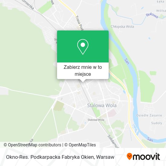 Mapa Okno-Res. Podkarpacka Fabryka Okien