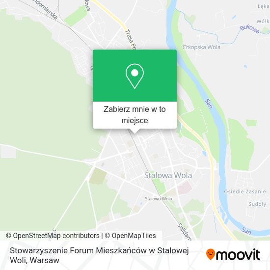 Mapa Stowarzyszenie Forum Mieszkańców w Stalowej Woli