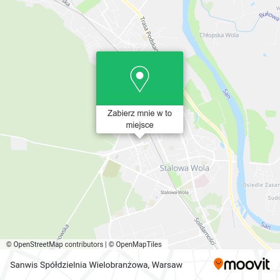 Mapa Sanwis Spółdzielnia Wielobranżowa