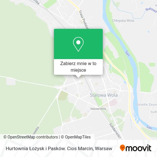 Mapa Hurtownia Łożysk i Pasków. Cios Marcin