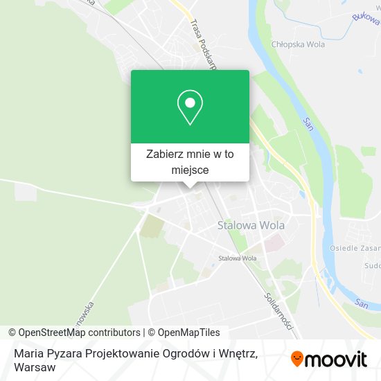 Mapa Maria Pyzara Projektowanie Ogrodów i Wnętrz