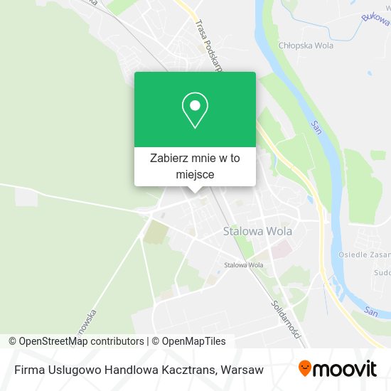 Mapa Firma Uslugowo Handlowa Kacztrans