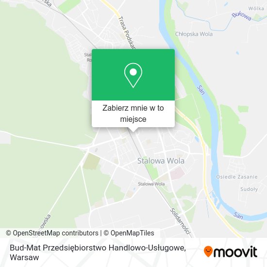 Mapa Bud-Mat Przedsiębiorstwo Handlowo-Usługowe