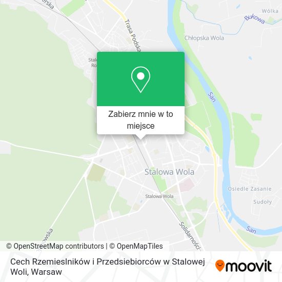 Mapa Cech Rzemieslników i Przedsiebiorców w Stalowej Woli