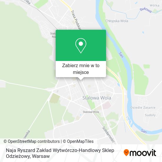 Mapa Naja Ryszard Zakład Wytwórczo-Handlowy Sklep Odzieżowy