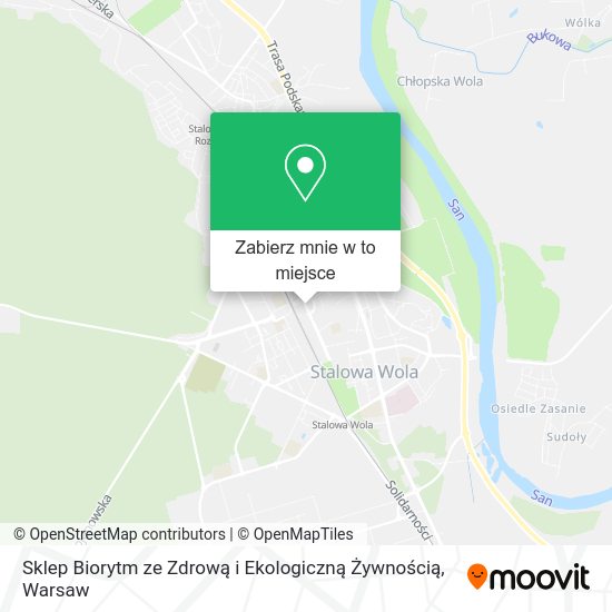 Mapa Sklep Biorytm ze Zdrową i Ekologiczną Żywnością