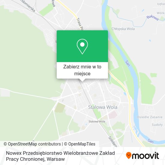 Mapa Nowex Przedsiębiorstwo Wielobranżowe Zakład Pracy Chronionej