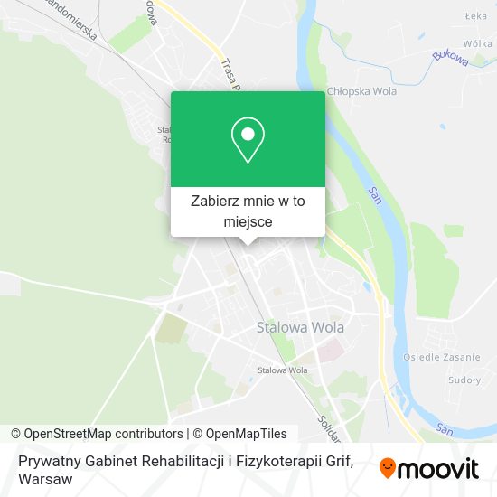 Mapa Prywatny Gabinet Rehabilitacji i Fizykoterapii Grif