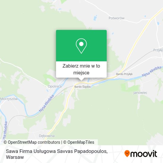 Mapa Sawa Firma Usługowa Savvas Papadopoulos