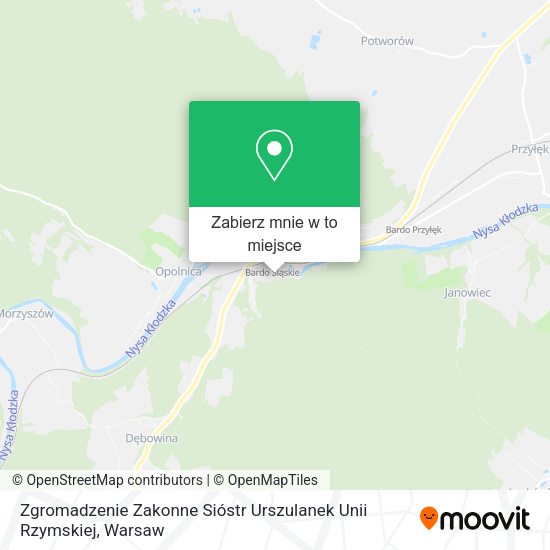 Mapa Zgromadzenie Zakonne Sióstr Urszulanek Unii Rzymskiej