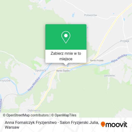 Mapa Anna Fornalczyk Fryzjerstwo - Salon Fryzjerski Julia