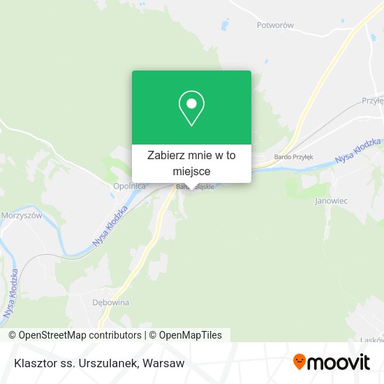 Mapa Klasztor ss. Urszulanek