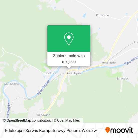 Mapa Edukacja i Serwis Komputerowy Pscom