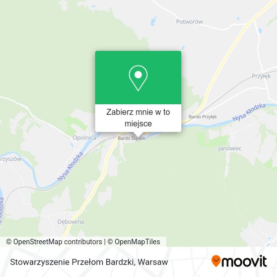 Mapa Stowarzyszenie Przełom Bardzki