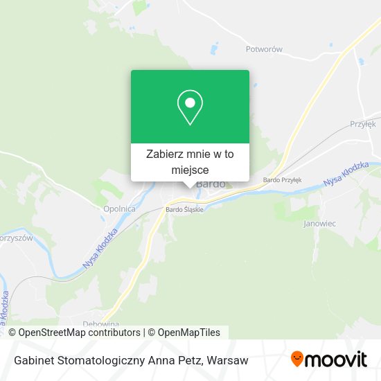 Mapa Gabinet Stomatologiczny Anna Petz